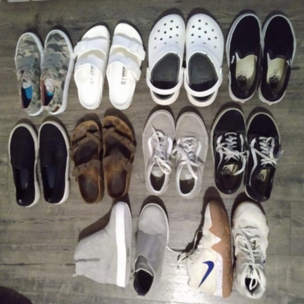 Women's size 7 Vans, Nikes, Crocs, Birkenstocks & more